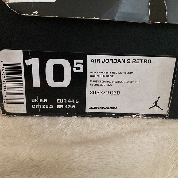 Air Jordan Olive 9 Retro 2012 - Picture 7 of 7